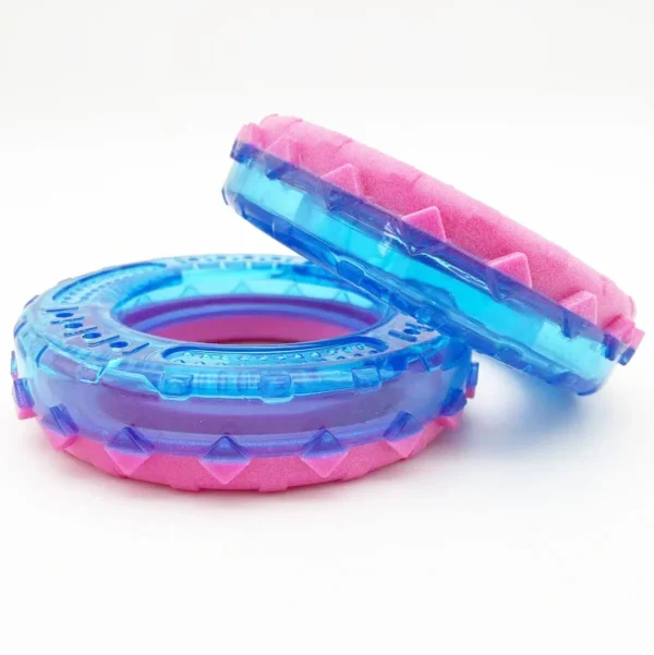 Transparent TPR dog toy ring